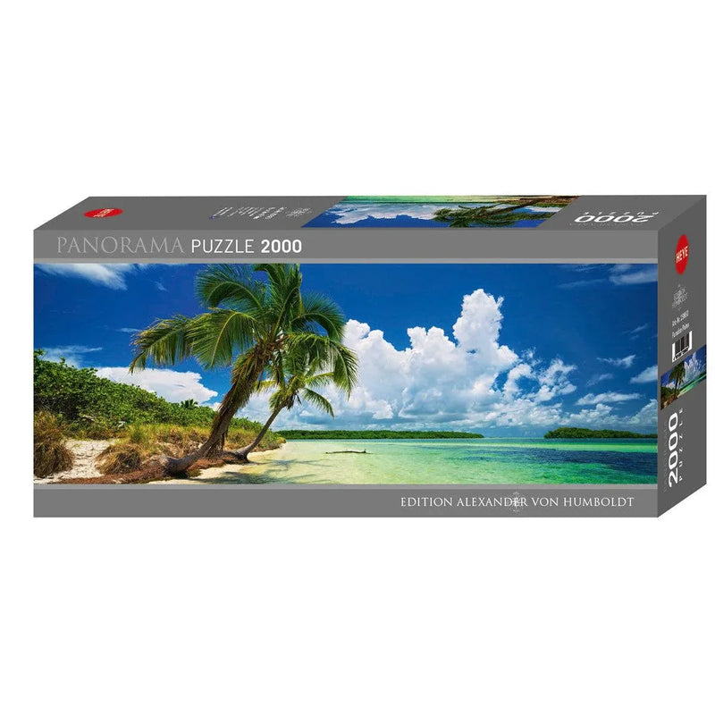 Paradise Palms 2000 Piece Panoramic Jigsaw Puzzle Heye - BIG FRENCHIES