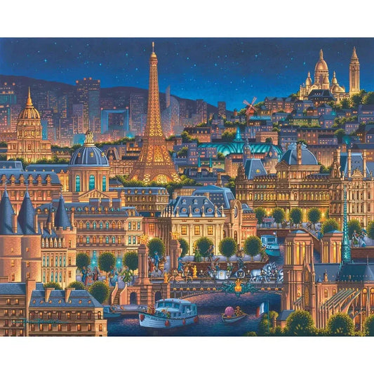 Paris City of Lights 210 Piece Jigsaw Puzzle Dowdle - BIG FRENCHIES
