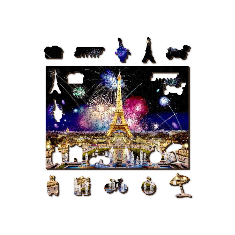 Paris by Night 150 Piece Wood Jigsaw Puzzle Wooden City