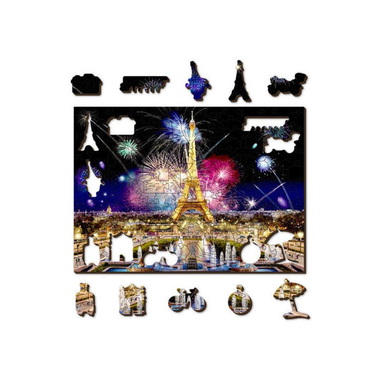 Paris by Night 150 Piece Wood Jigsaw Puzzle Wooden City