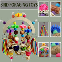Parrot Bird Toys Natural Chew Corncob Wood Mango Cage Toys Small Medium Birds