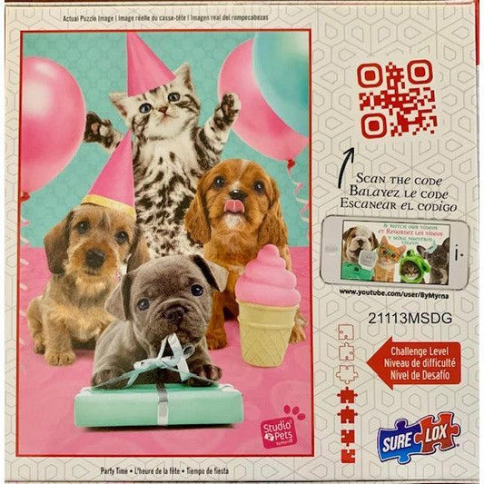 Party Time Studio Pets 500 Piece Jigsaw Puzzle Sure Lox - BIG FRENCHIES
