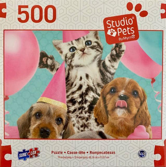 Party Time Studio Pets 500 Piece Jigsaw Puzzle Sure Lox - BIG FRENCHIES