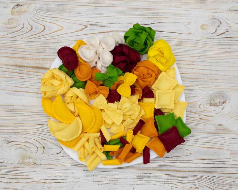 Pasta set plush toy Pretend play food - BIG FRENCHIES