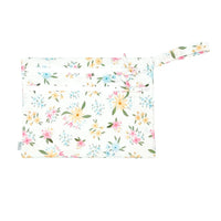Pastel Floral - Waterproof Wet Bag (For mealtime, on-the-go, and more!) - BIG FRENCHIES
