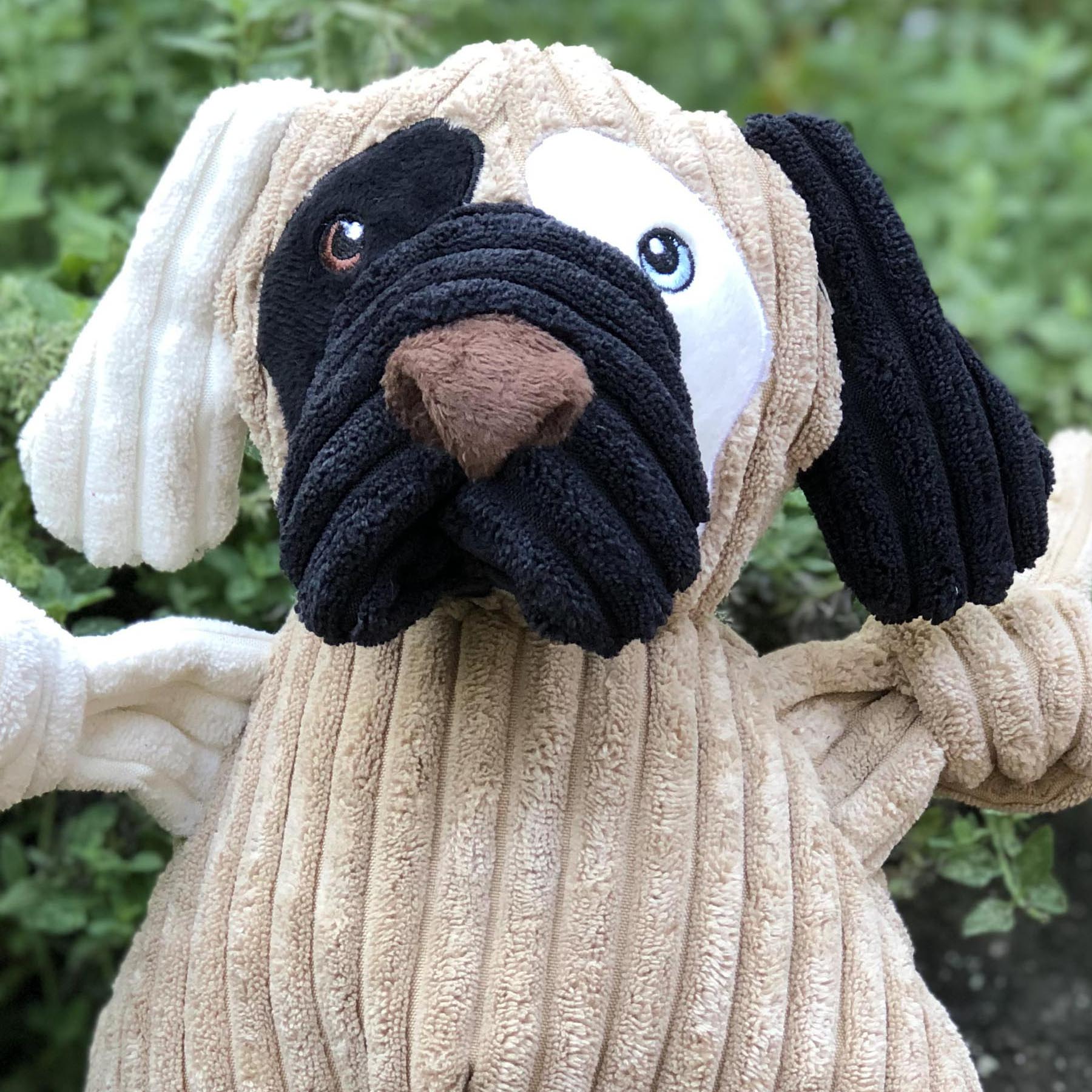 Patches HuggleMutt™ Knottie® Plush Dog Toy, Large - BIG FRENCHIES