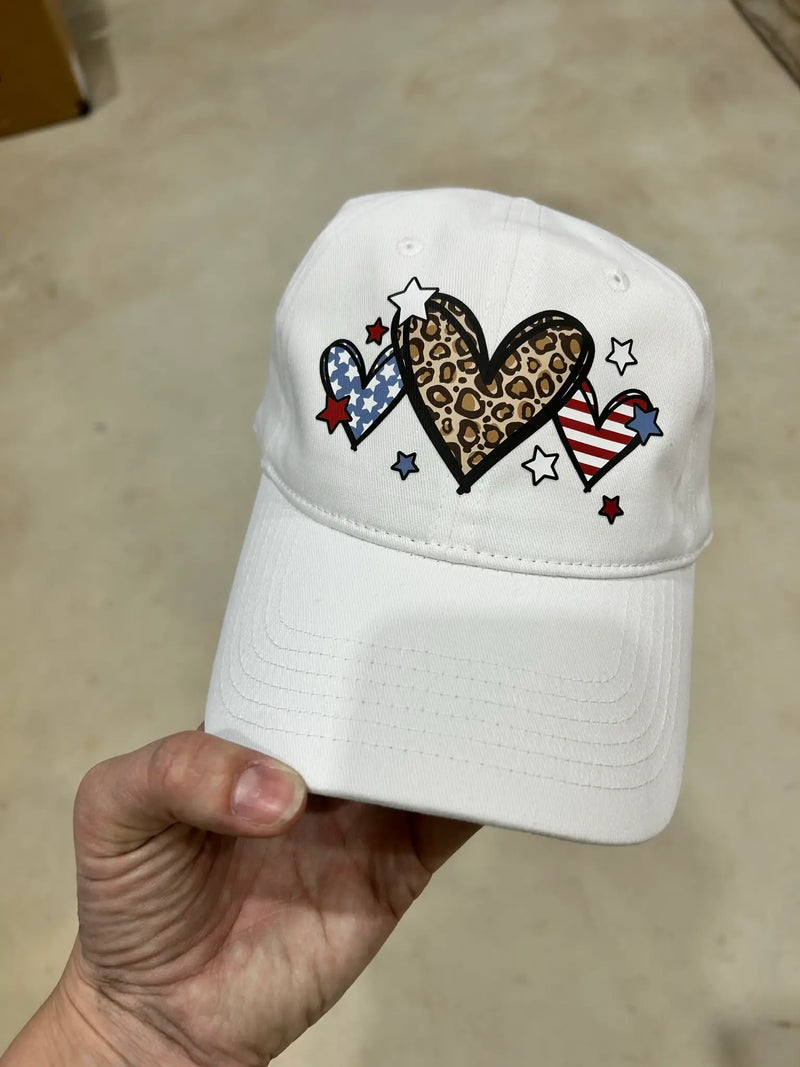 Patriotic Hearts Cap - BIG FRENCHIES