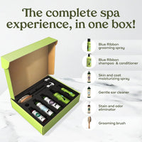 Pawfume Dog Spa Gift Basket 6-Piece Probiotic Deodorizer & Grooming Set - BIG FRENCHIES