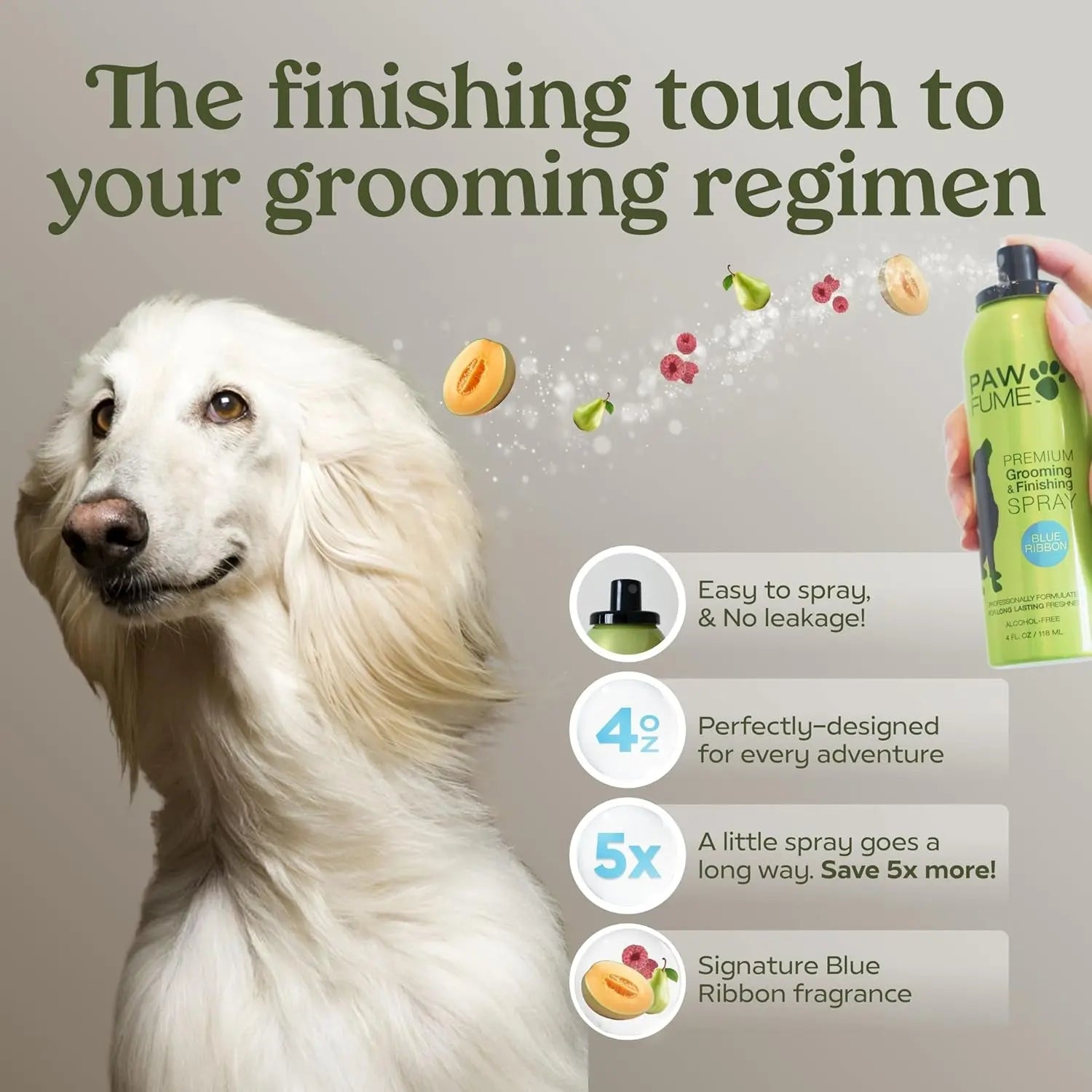 Pawfume Dog Spa Gift Basket 6-Piece Probiotic Deodorizer & Grooming Set - BIG FRENCHIES