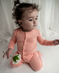 Peach | Snap Footie - BIG FRENCHIES