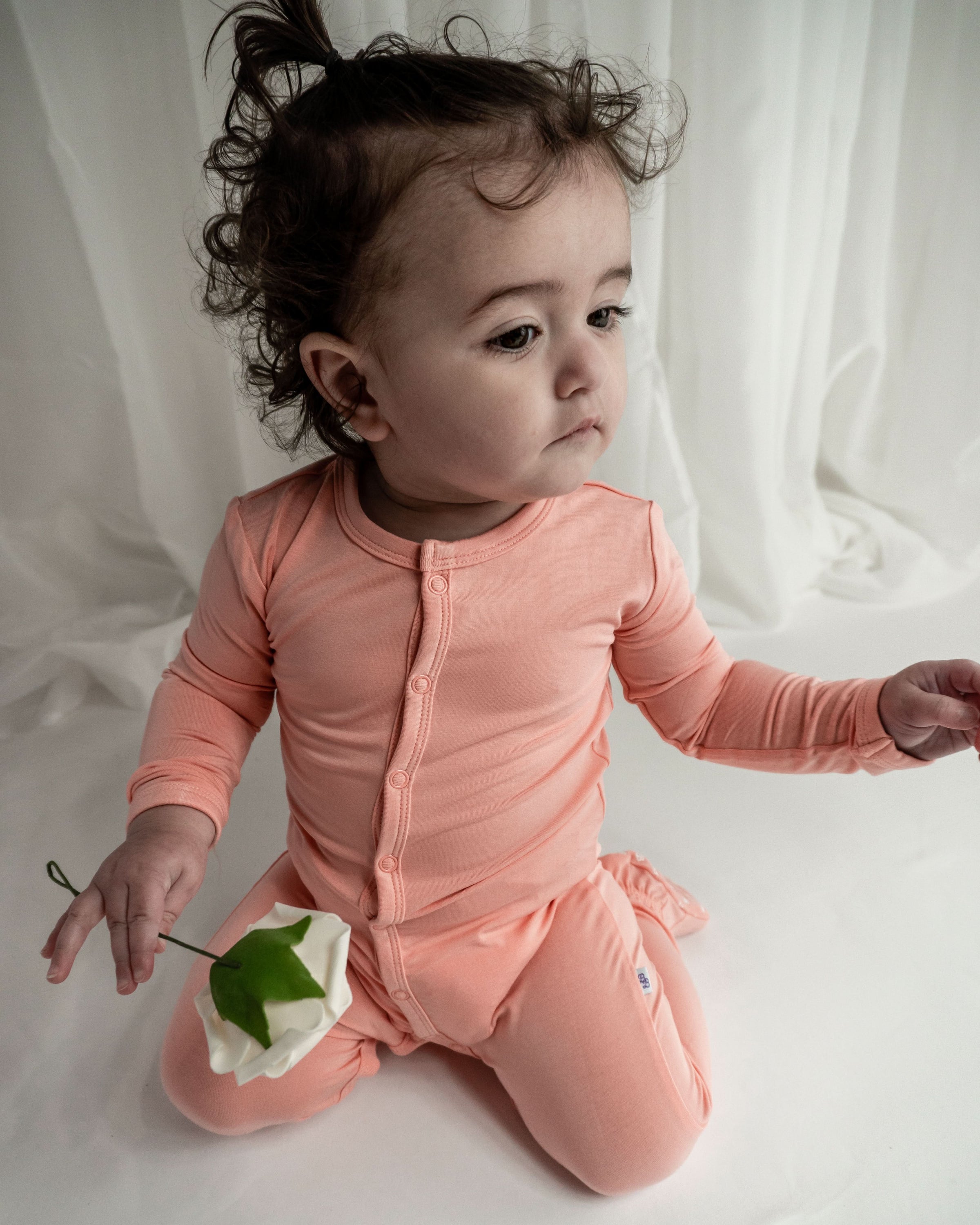 Peach | Snap Footie - BIG FRENCHIES