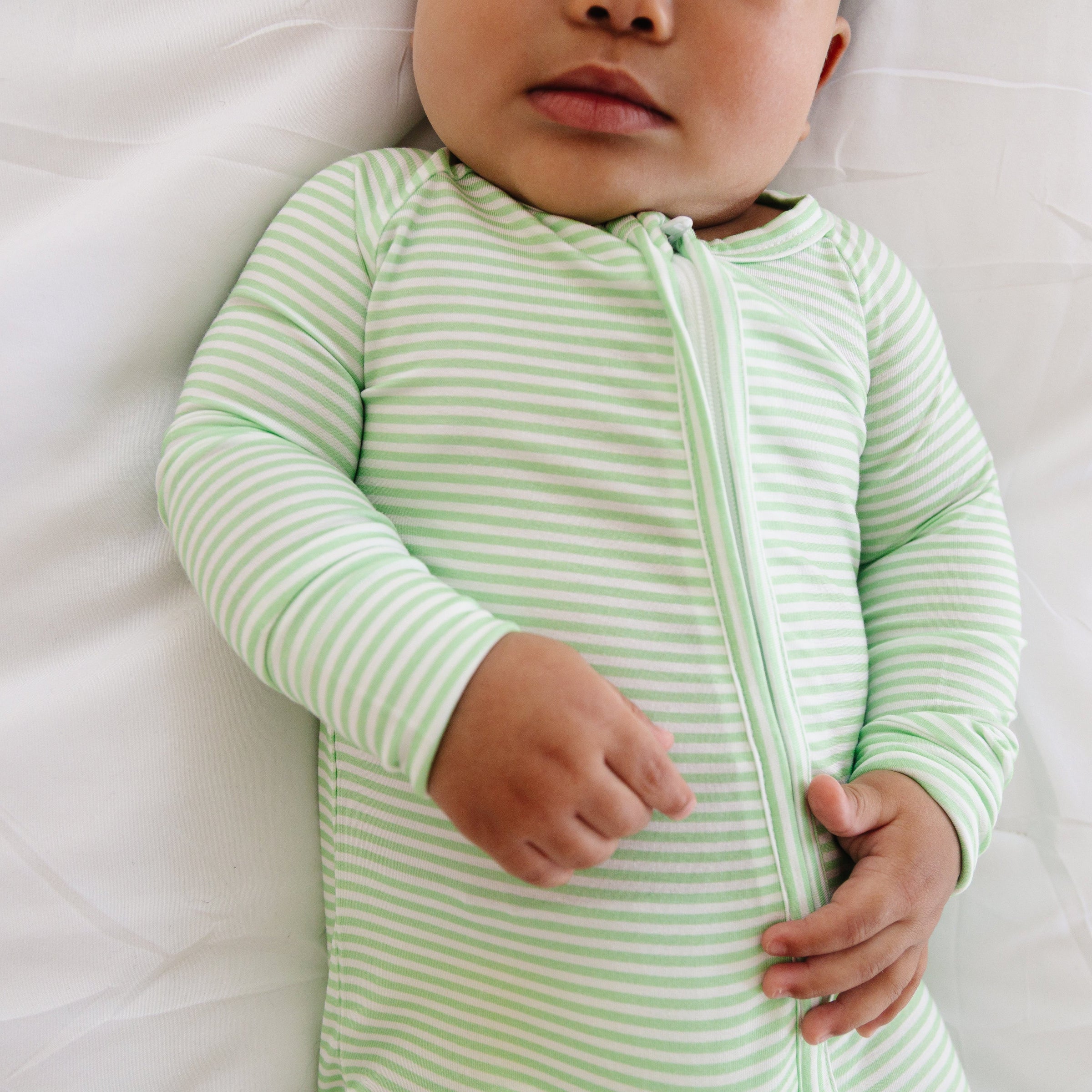 Pear Stripe Bamboo Sleeper - BIG FRENCHIES