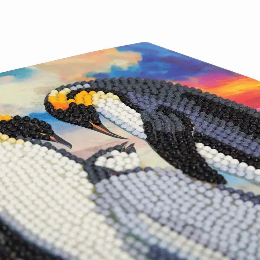 Penguin Family Crystal Art Card Kit Craft Buddy - BIG FRENCHIES
