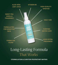Pet Deodorizing Spray Dog Cat Cologne Sweet Pea Vanilla Odor Control 8oz
