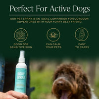 Pet Deodorizing Spray Dog Cat Cologne Sweet Pea Vanilla Odor Control 8oz