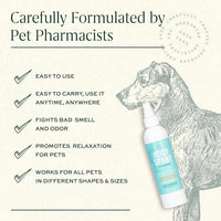 Pet Deodorizing Spray Dog Cat Cologne Sweet Pea Vanilla Odor Control 8oz
