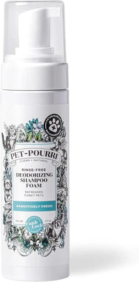 Pet Dry Shampoo No Rinse Foam Deodorizing Plant Based Dog Cat Odor