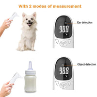 Pet Ear Thermometer Infrared Dog & Cat Temperature Reader 1-Second Digital
