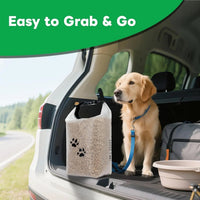 Travel Dog Food Storage Bag, Roll-Top Airtight Kibble Container 14 Cups