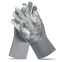 Pet Grooming Gloves – 5-Finger Deshedding & Bathing Brush Mitt for Dogs & Cats