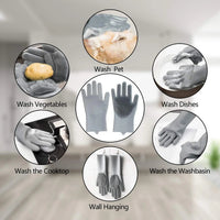 Pet Grooming Gloves – 5-Finger Deshedding & Bathing Brush Mitt for Dogs & Cats