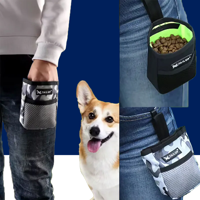 Pet Dog Training Treat Pouch – Puppy Snack Reward Waist Bag for Obedience & Agility Training - BIG FRENCHIES