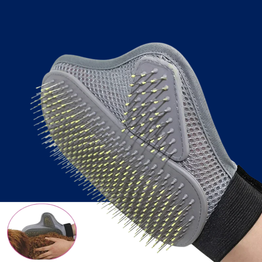 Pet Grooming Glove – Hair Removal & Bathing Brush for Dogs & Cats - BIG FRENCHIES