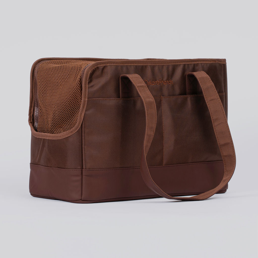 Chocolate Brown Pet Tote Bag - BIG FRENCHIES