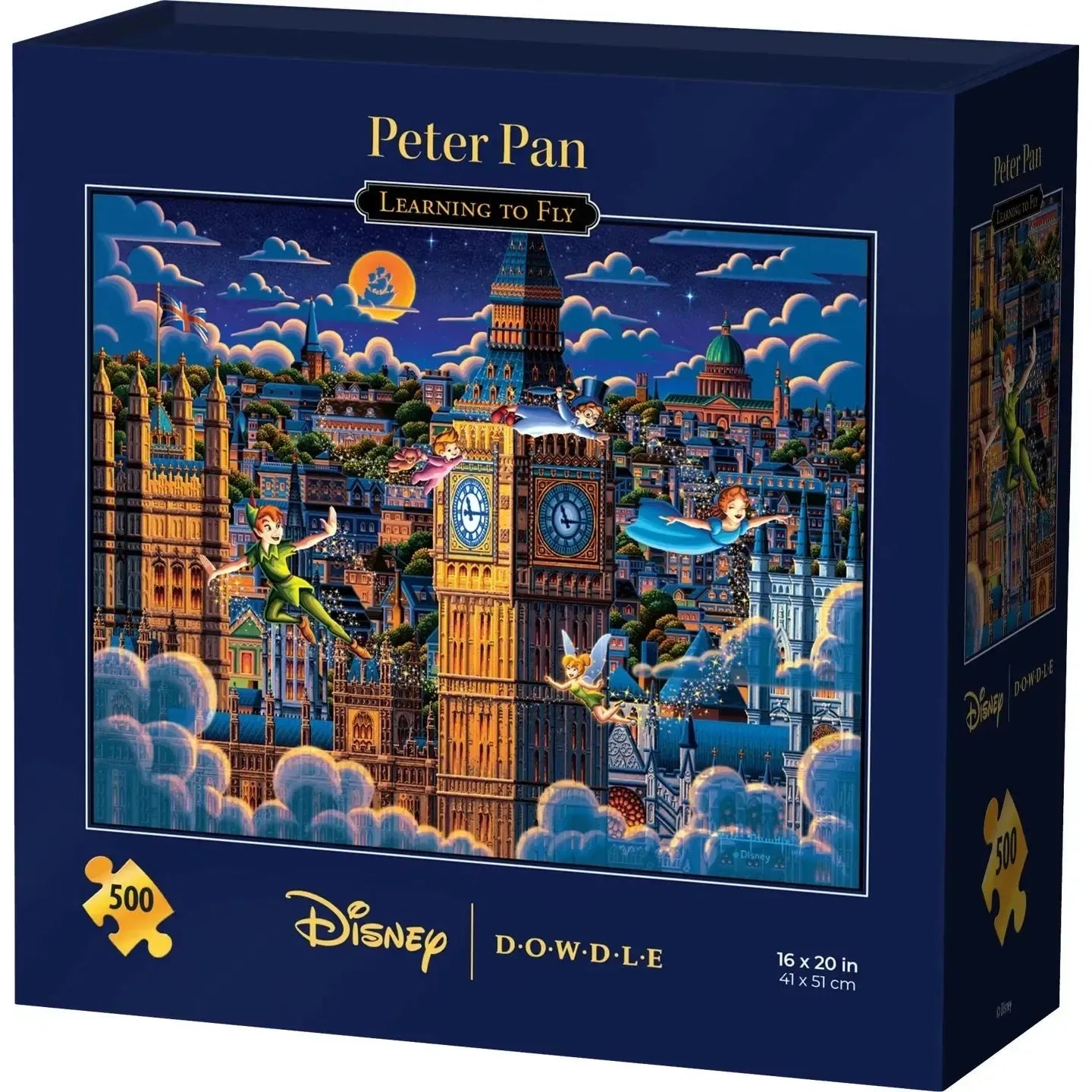 Peter Pan Learning to Fly 500 Piece Jigsaw Puzzle Disney x Dowdle