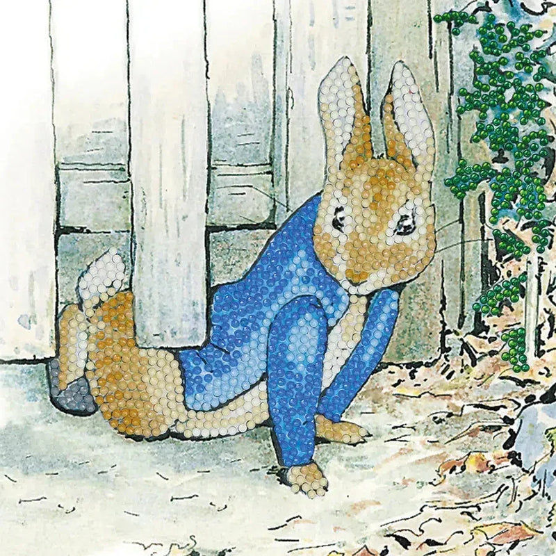 Peter Rabbit Under the Gate Crystal Art Card Kit Craft Buddy - BIG FRENCHIES
