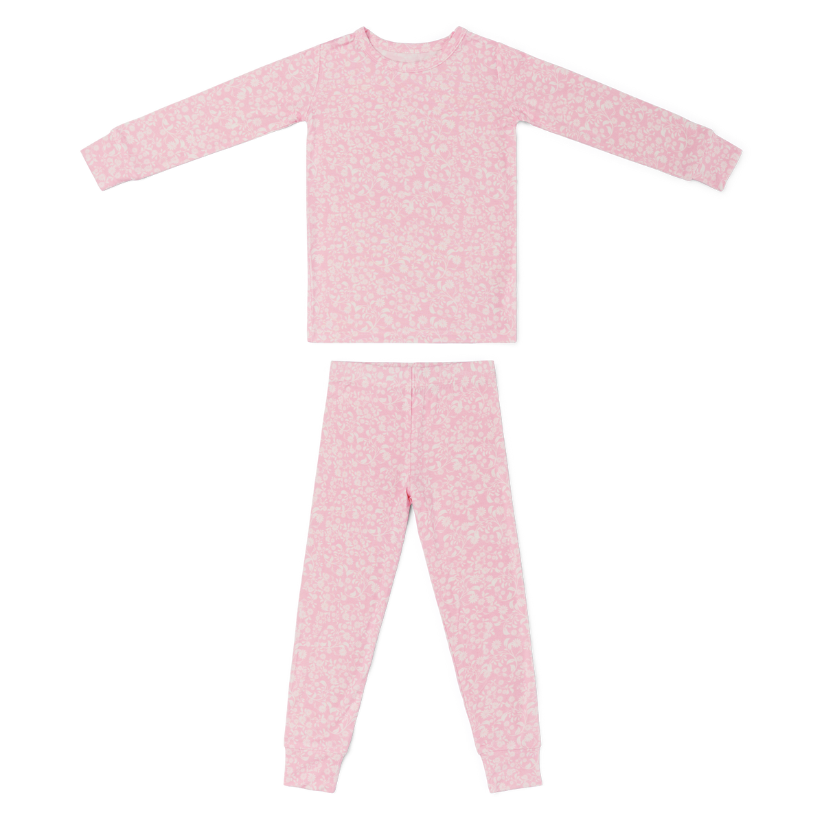Petite Fleur Bamboo Toddler Pajama Set - BIG FRENCHIES