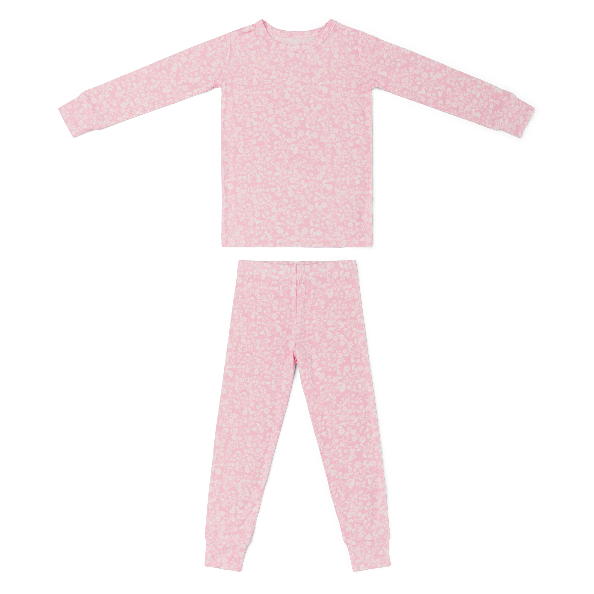 Petite Fleur Bamboo Toddler Pajama Set - BIG FRENCHIES