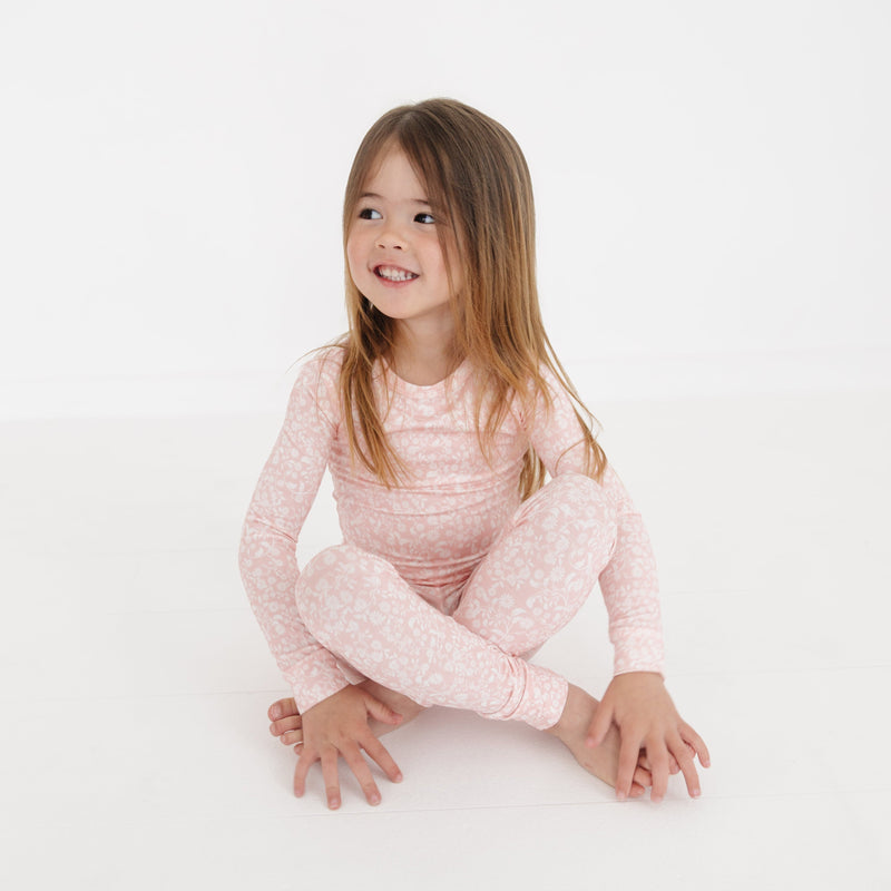 Petite Fleur Bamboo Toddler Pajama Set - BIG FRENCHIES