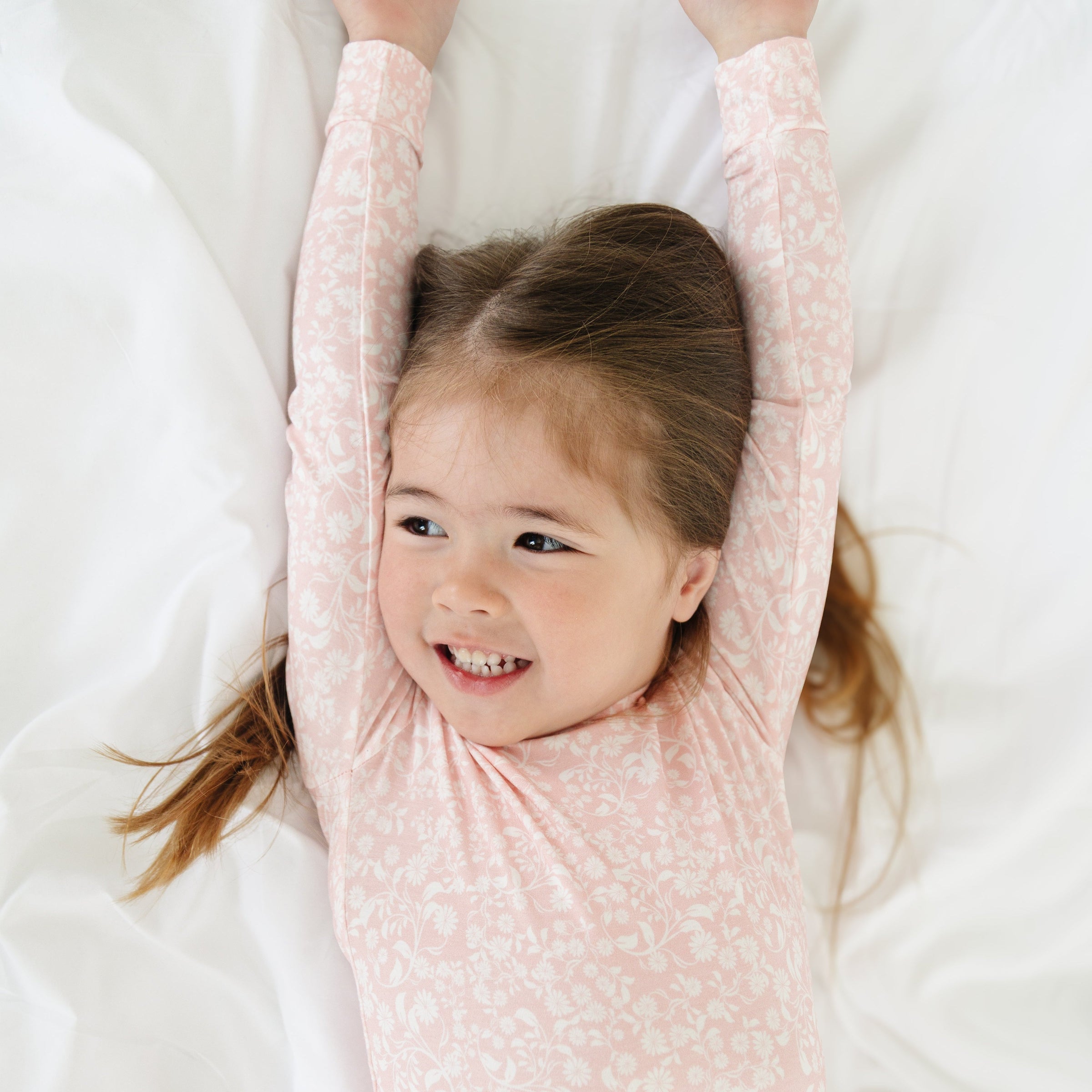 Petite Fleur Bamboo Toddler Pajama Set - BIG FRENCHIES