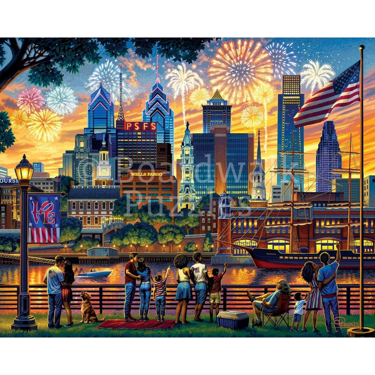 Philadelphia 1000 Piece Jigsaw Puzzle Boardwalk - BIG FRENCHIES
