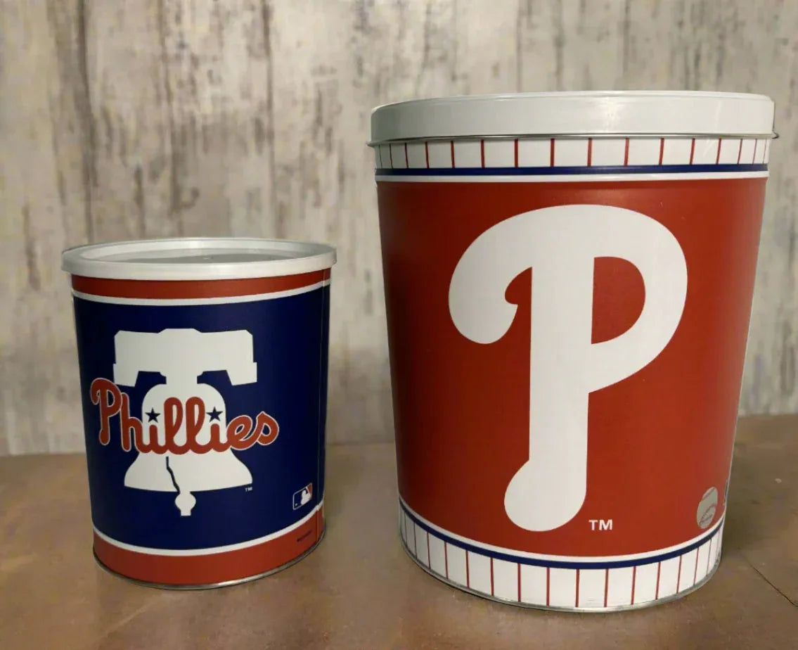 JGB Sports - Large Philadelphia Phillies Gift Tin Basket - Made In America - BIG FRENCHIES