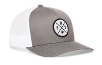 Phoenix Trucker Hat  |  Gray-White PHX X Snapback
