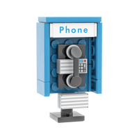Phone Booth - Pay Phone -  Custom Printed Set - Made Using LEGO® Parts