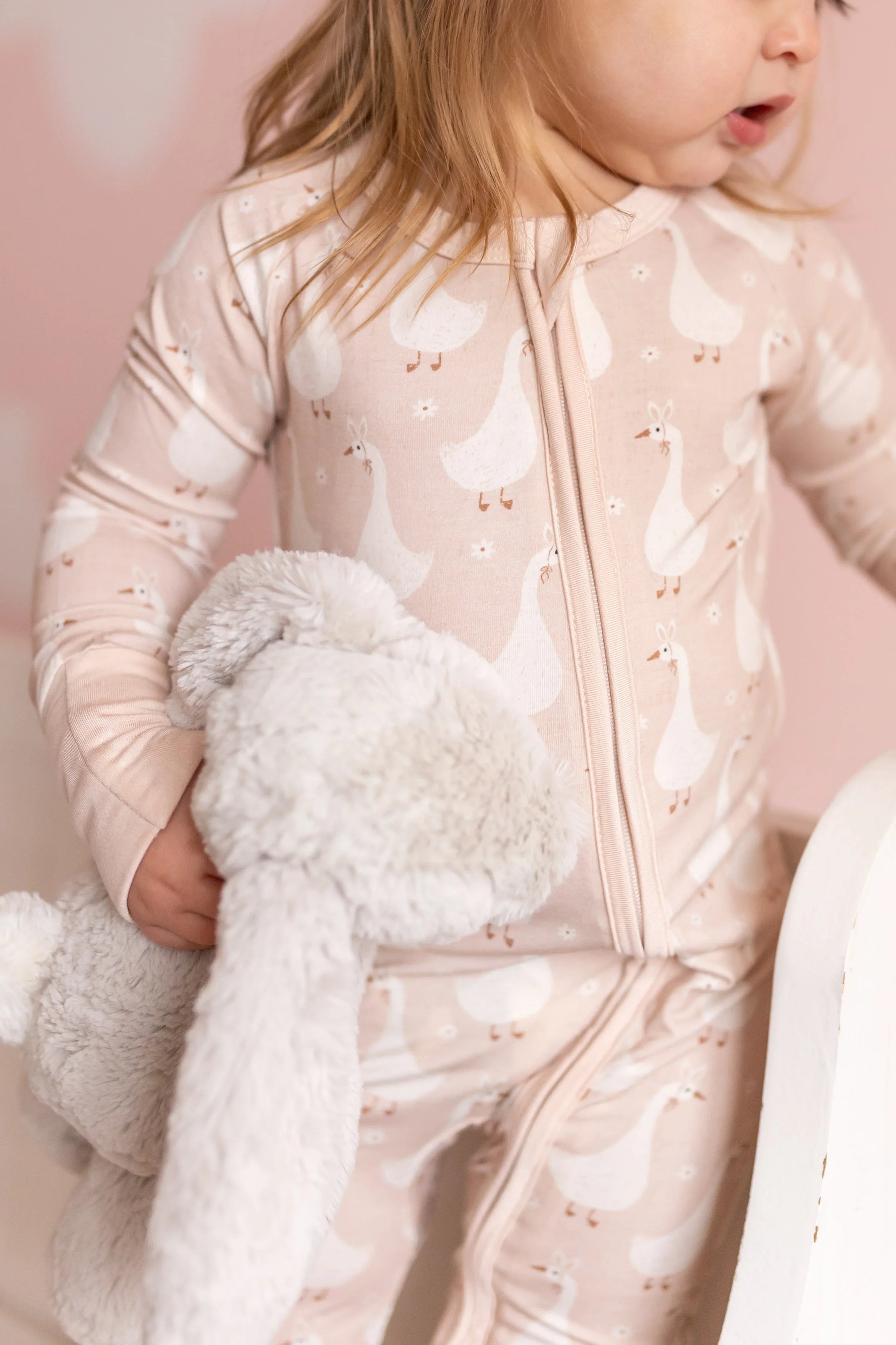 Silly Goose on the Loose Bamboo Zippy Romper - BIG FRENCHIES