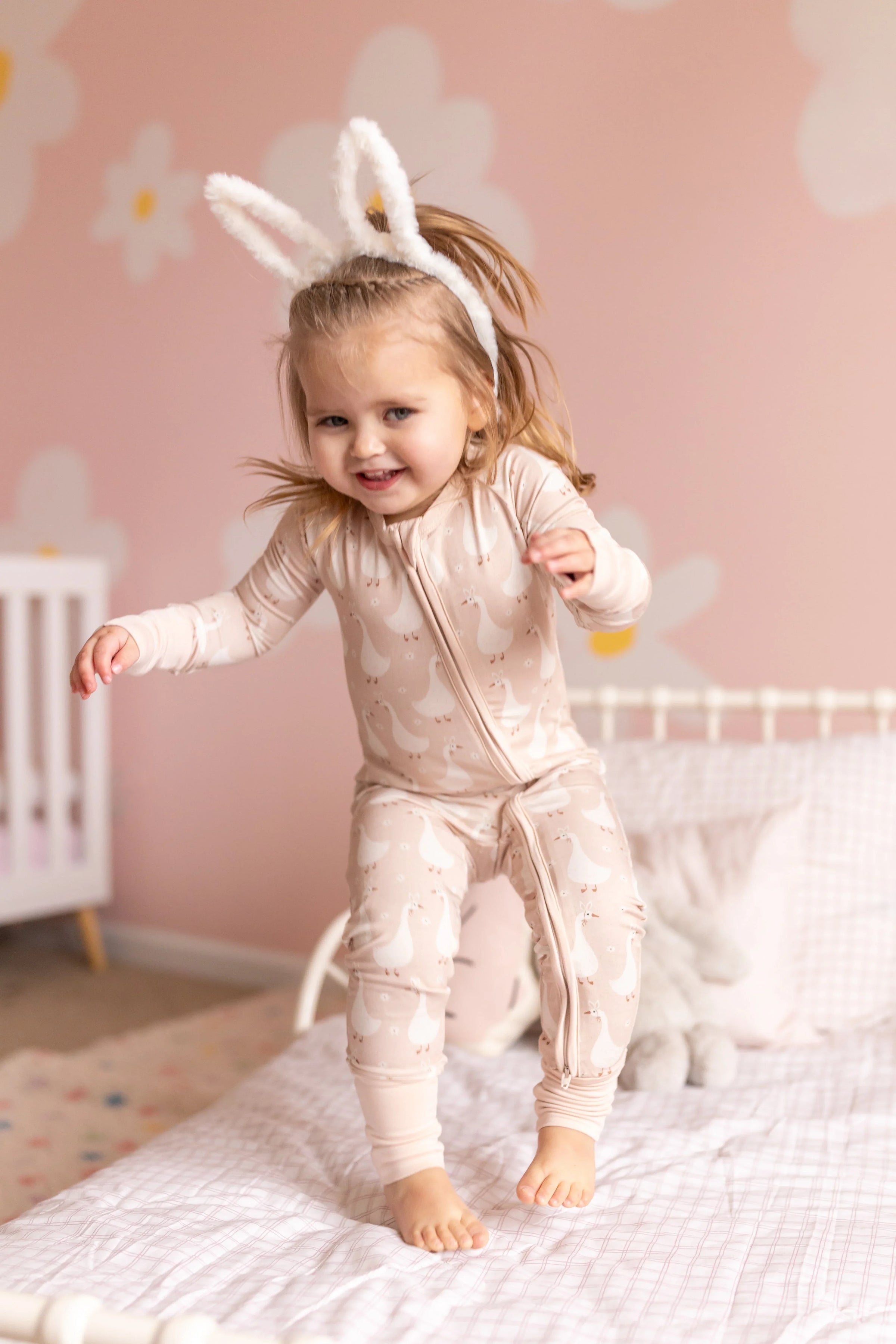 Silly Goose on the Loose Bamboo Zippy Romper - BIG FRENCHIES