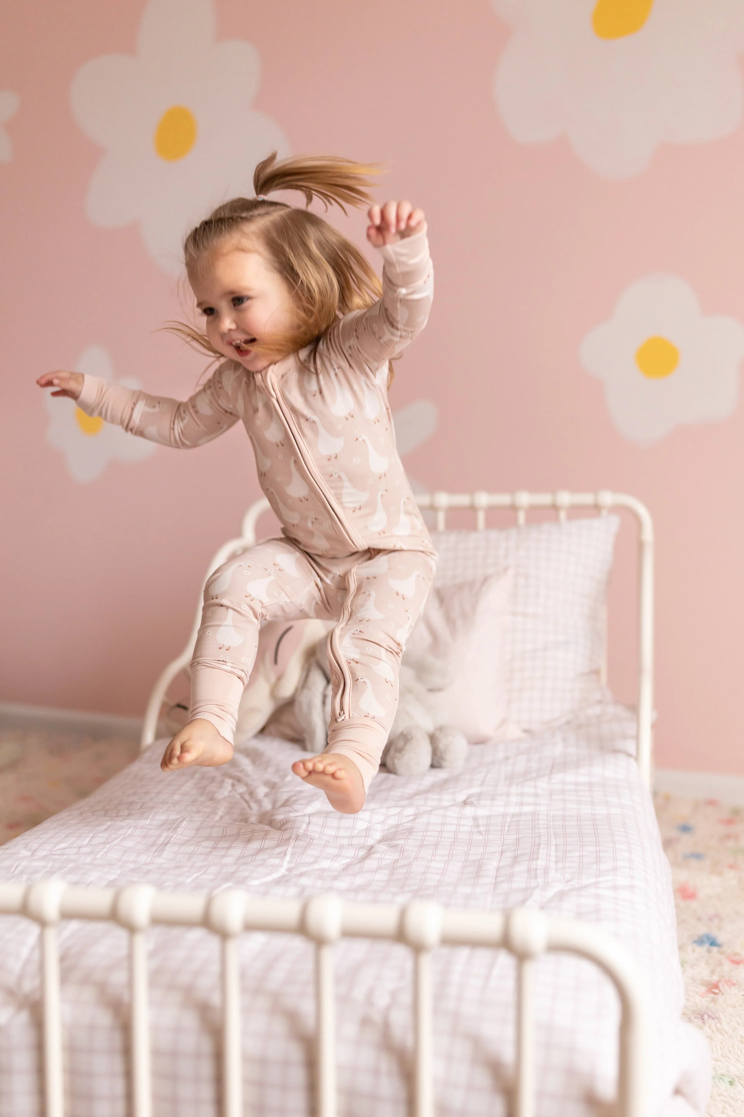 Silly Goose on the Loose Bamboo Zippy Romper - BIG FRENCHIES
