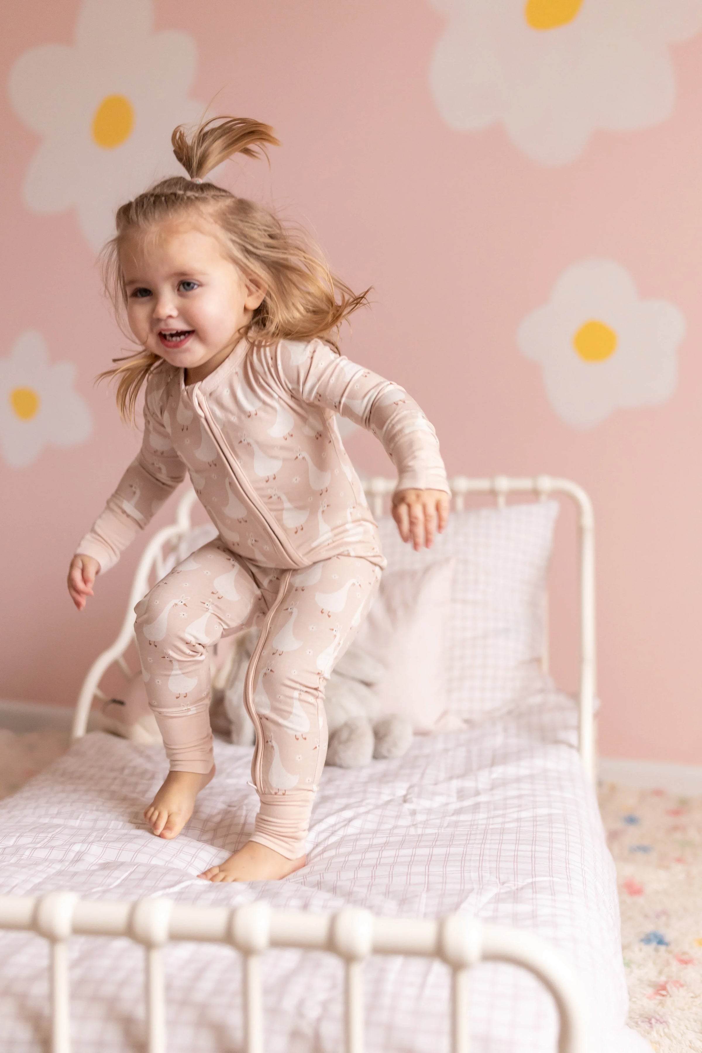 Silly Goose on the Loose Bamboo Zippy Romper - BIG FRENCHIES
