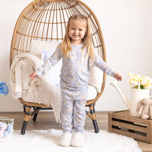 Bunny Blossoms 2pc Bamboo Pajamas - BIG FRENCHIES