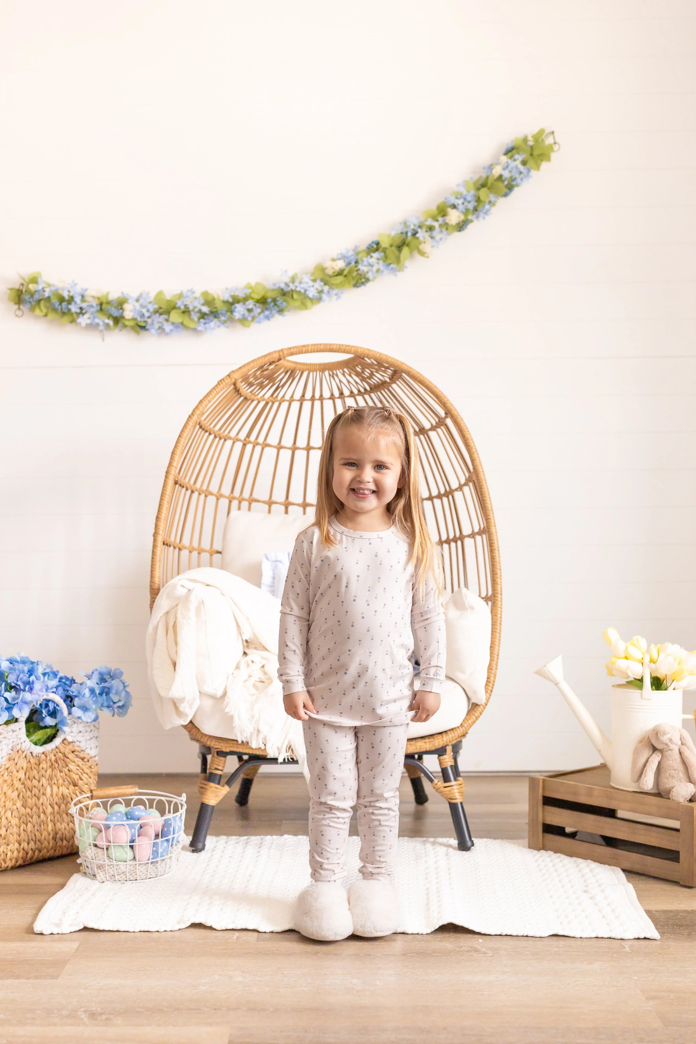 Tiny Tulips 2pc Bamboo Pajamas - BIG FRENCHIES