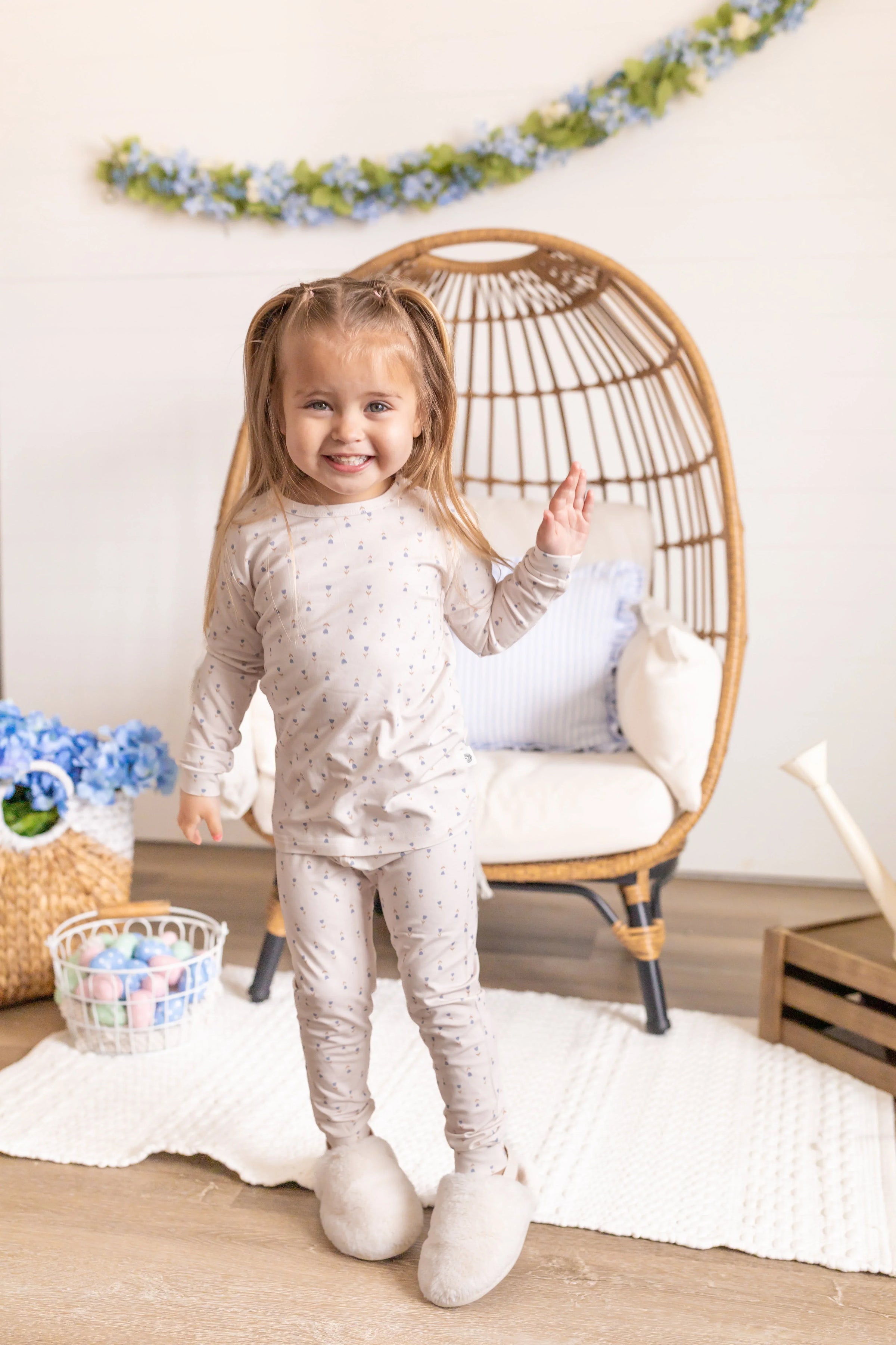 Tiny Tulips 2pc Bamboo Pajamas - BIG FRENCHIES