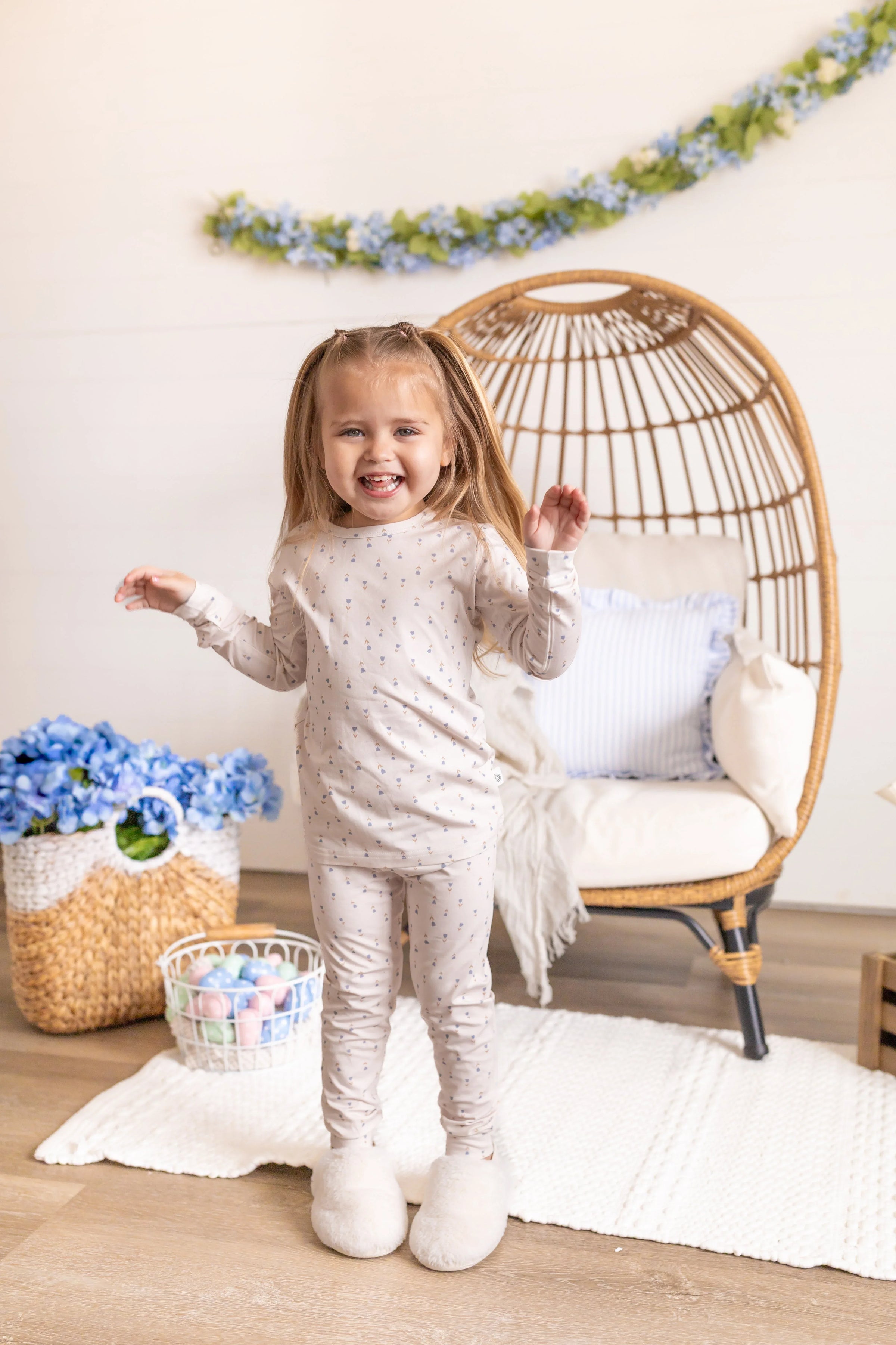 Tiny Tulips 2pc Bamboo Pajamas - BIG FRENCHIES
