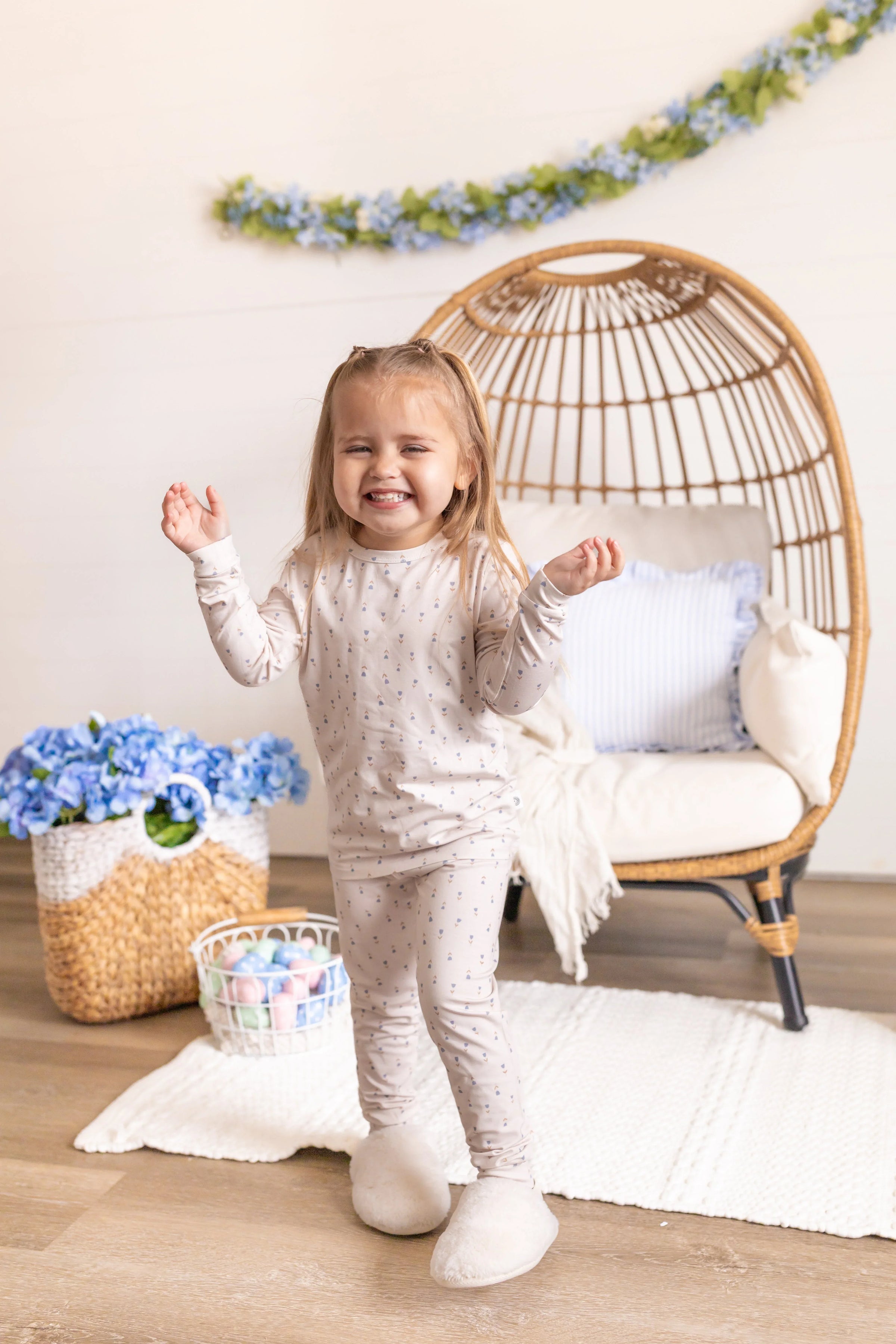 Tiny Tulips 2pc Bamboo Pajamas - BIG FRENCHIES