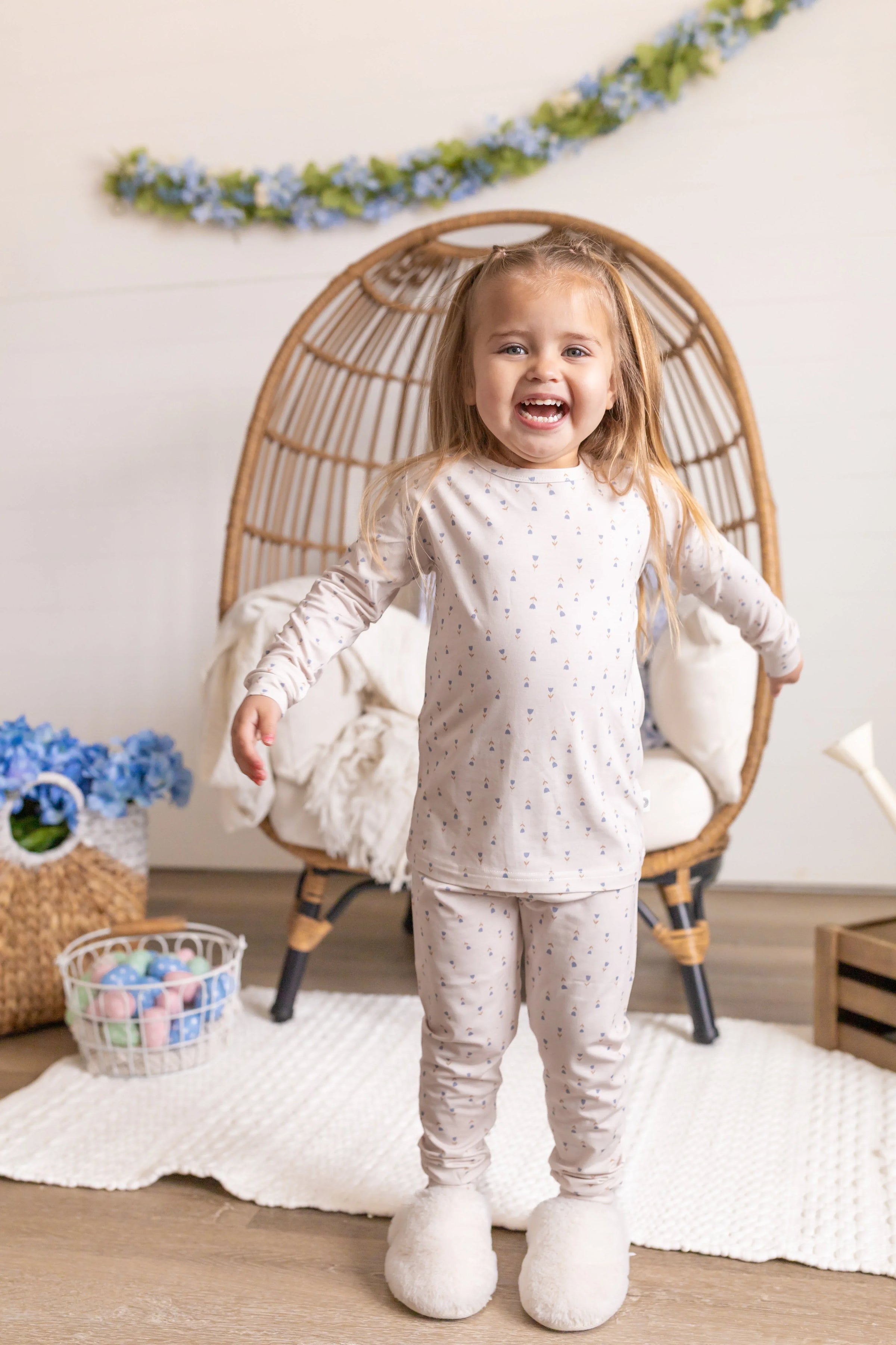 Tiny Tulips 2pc Bamboo Pajamas - BIG FRENCHIES