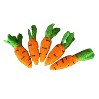 FELTED CAT TOY CARROTS