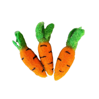 FELTED CAT TOY CARROTS